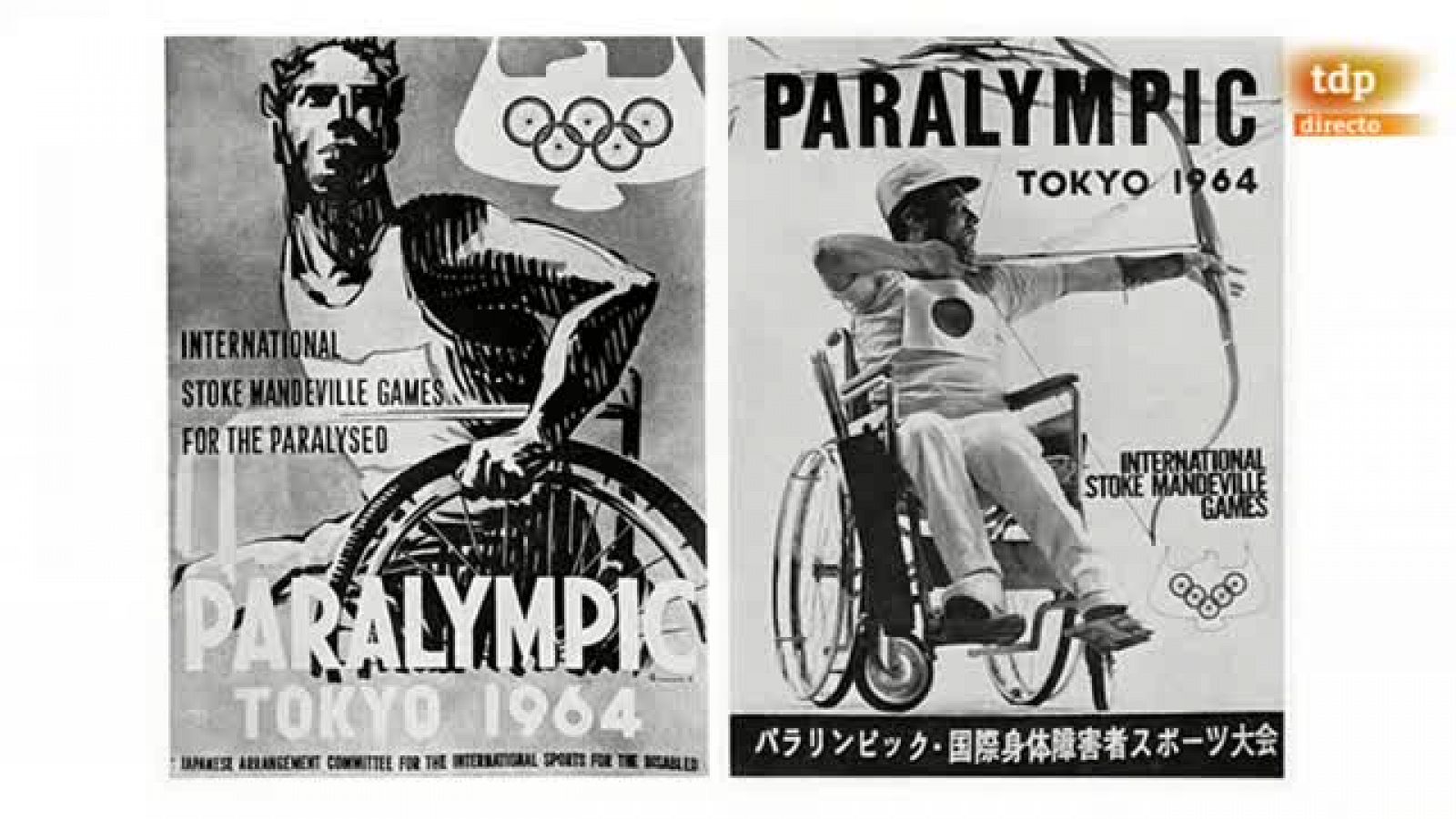 Poster for the 1964 Tokyo Paralympics. 