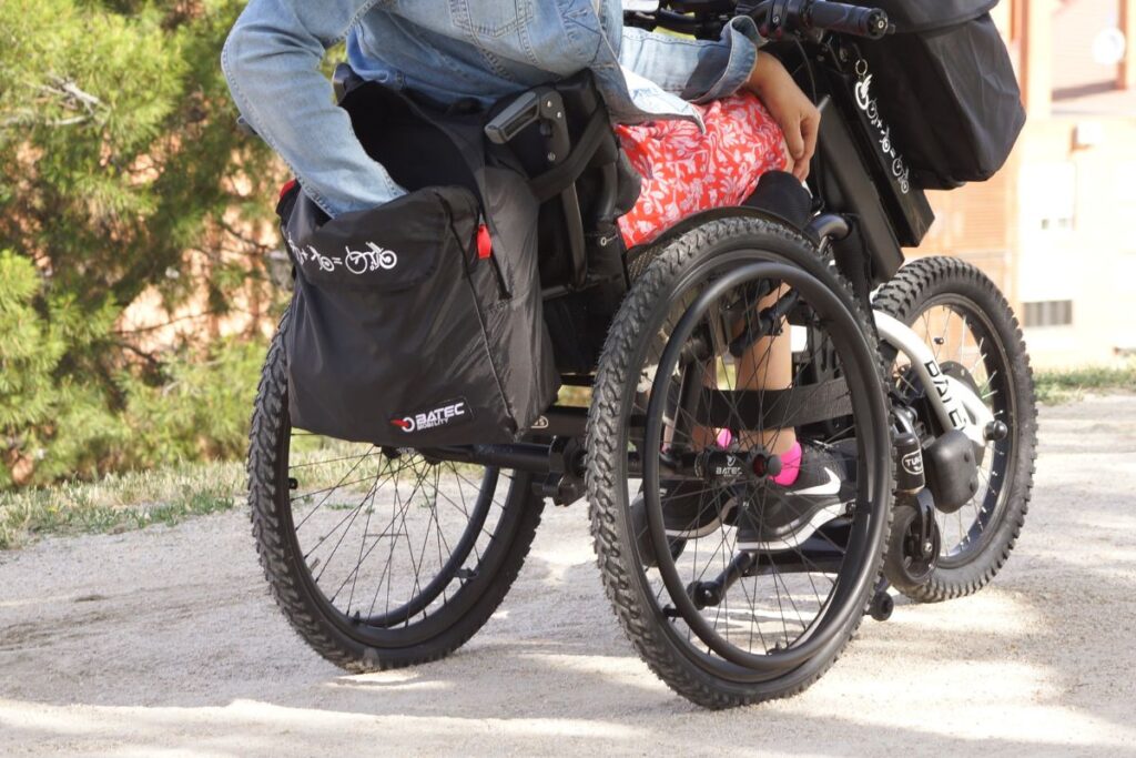 Batec Bossa storage bag for a Batec wheelchair  