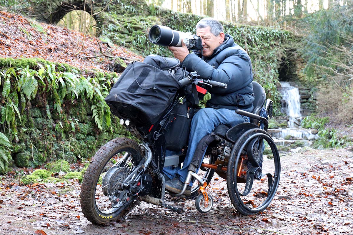 Peter Lau usuario Batec Scrambler 2 handbike de montaña Batec Mobility