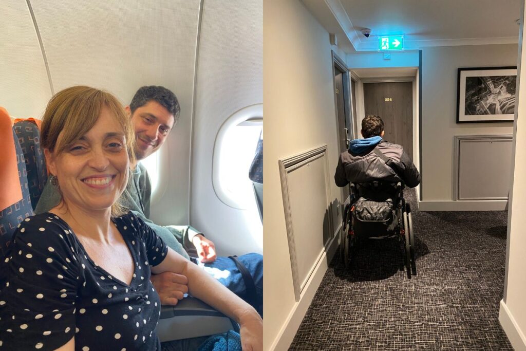 Viaje avión en silla de ruedas y hotel adaptado